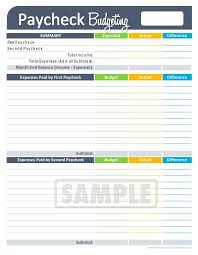 Paycheck Budgeting Worksheet Editable Personal Finance Finance Organization Printables Personal Finance Organization Budgeting Worksheets