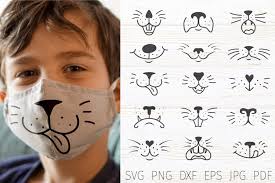 Download Animal Face Mask Svg Face Mask Bundle Kids Mask Designs 1003668 Cut Files Design Bundles