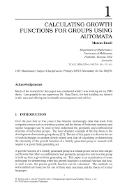 CALCULATING GROWTH FUNCTIONS FOR GROUPS USING AUTOMATA
