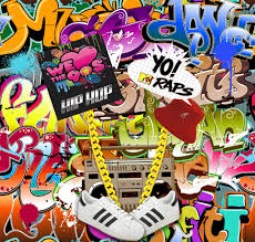 90s Hip Hop Graffiti Wall Theme Party Photography Backdrops No Wrinkle Ubackdrop