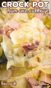Are You Looking For An Easy Low Carb Family Dinner We Love This Crock Pot Ham And Cabbage It Is So Easy To Throw Togethe Crockpot Ham Recipes Ham And Cabbage
