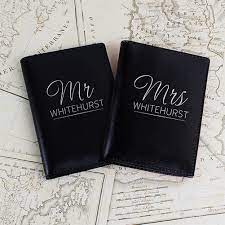 31 Personalised Wedding Gift Ideas For Every Kind Of Couple Personalized Passport Holder Leather Passport Holder Personalized Passport Cover