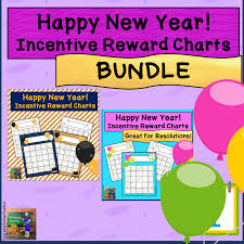Happy New Year Incentive Reward Sticker Charts Bundle
