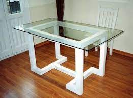 Contoh desain meja dapur beton terbaru 2020 desain cantik sumber : Model Meja Minimalis Besi Hollow Yang Populer Saat Ini Mesa De Vidro Ideias Para Mobilia Fabricacao De Facas