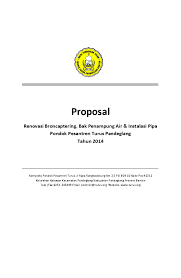 Contoh proposal pengajuan pipanisasi air bersih. Doc Proposal Pipanisasi Cikadondong Achmad Ridwan Academia Edu