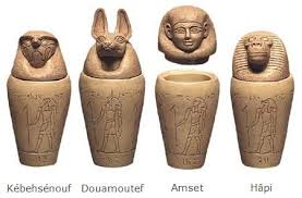 Artists Through The Ages Egypt The Handmade Home Canopic Jars Ancient Pottery Ancient Egyptian