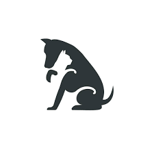Dog And Cat Logo Negative Space Concept Animales Animalovers Pets Cat Catlovers Designer Flatlog Pet Logo Design Animal Line Drawings Animal Logo
