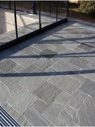 Patio Flags Grey Sandstone Kandla Grey Sandstone Calibrated Indian Sandstone Stone Patio Designs Garden Slabs Patio Stones