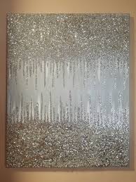 Black And Silver Glitter Wall Art Handmade Abstract Glitter Wall Art Painted With Silver And White Acrylic Paint Covered With Fine Chunky In 2020 Glitter Art Glitter Wall Art Glitter Paint For Walls