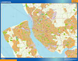 The official liverpool fc website. Stadtplan Liverpool Wandkarte Bei Netmaps Karten Deutschland