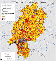 Die karte oben zeigt, wie viele kapazitäten die. Starkregen Karten Fur Hessen Hochschule Rheinmain