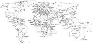 Enjoy coloring this world map coloring page for free. Thrilling World Map With Country Names Continets Labeled Blank World Country Map Pdf World M World Map Outline World Map With Countries World Map Coloring Page