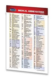Amazon Com Medical Abbreviations Guide Pocket Chart