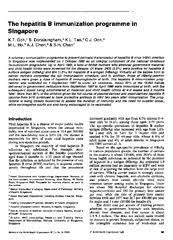 Shim clinic is a hepatitis b vaccine clinic in singapore. The Hepatitis B Immunization Programme In Singapore