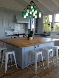 Like The Concept Of The Large Butcher Block Style Center Island Seating Overhang Kitchen Design Small Kitchen Island With Seating Kitchen Island Table