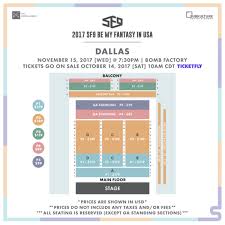 Seating Charts For 2017 Sf9 Be My Fantasy In Usa