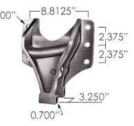 International Leaf Spring Hanger Bracket, Front of Rear-Right Side