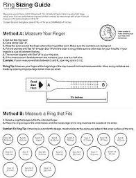 Ring Sizer Knowledge Size Chart Rings Print Box