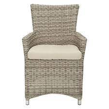 John Lewis Partners Dante Garden Dining Armchair Grey Wicker Dining Chairs Dining Arm Chair Armchair