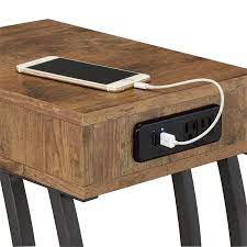 Usb table lamp with 2 charging ports for recharge devices albrillo mt18285. Coaster End Table With 2 Power Outlets And Usb Ports 900577