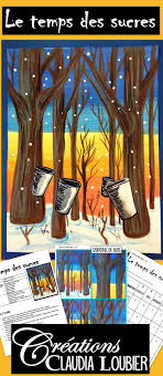 Cabane A Sucre Temps Des Sucres Arts Art Lessons Seasons Art Elementary Art Projects