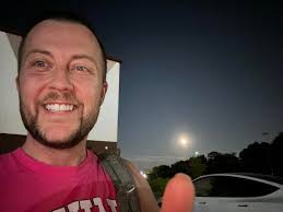 The Super Blue Moon over town