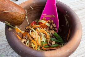 Thai Papaya Salat Som Tam Rezept Rezept In 2020 Papaya Salat Salat Papaya