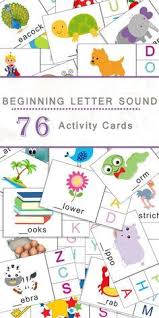 Beginning Letter Sound Activity Cards One Beautiful Home Letter Sound Activities Preschool Reading Preschool Activities