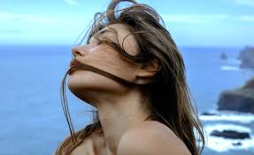 Wallpaper girl, sky, sea, photo, model, brunette, portrait, closeup for  mobile and desktop, section девушки, resolution 5400x3300 - download