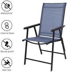 Rimini wooden garden chair with arms, teak folding chair. Vingli Upgraded Folding Chair With Arms Portable Patio Chairs For Outdoor Indoor Sling Back Chairs For Lawn Pool Courtyard Balcony Garden Blue Testbankgold