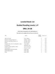 Leveled Book List Guided Reading Levels H M Dra 14 28 Leveled Book List Guided Reading Levels H M Dra 14 28 Pdf Pdf4pro