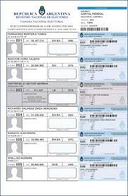 Consultar el dni y datos electorales por provincia. Mira Los Nuevos Padrones Electorales Argentina Elections Elecciones Argentinas