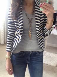 Black And White Striped Blazer Womens Lilly Style Snap Shots Striped Blazer Outfit Stripes Fashion Women Striped Blazer