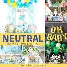 Tiny, live succulents in funky little containers can really bring a room together. Stunning Simple Gender Neutral Baby Shower Themes Mimi S Dollhouse