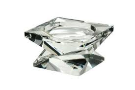 Oleg cassini votive crystal candle holder. Oleg Cassini 116341 Lexington Crystal Pillar Candle Holder Metal Candle Holder