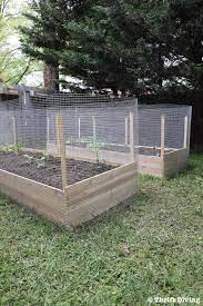 The bed is big in size. How To Build A Diy Raised Garden Bed And Protect It With A Metal Fence