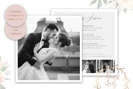 I am emerging as a wedding photographer (among other photographic pursuits) in my area, and i have finally put together some packages. Photography Wedding Session Advertising Card Bridal Shoot Adobe Photoshop Psd Template 5 Crella