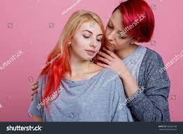 Two Lesbian Girls Gently Embrace Caress Stock Photo 786362758 | Shutterstock