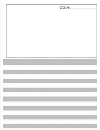 There are 6 sheets for journal writing, creative writing, assessments or dictation. Draft Writing Paper With Alternating Grey And White Lines Writing Paper 2nd Grade Writing Writing