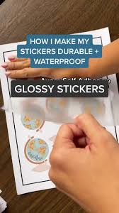 Want to learn how to make waterproof labels for your bottles and jars? How I Make Waterproof Stickers Everyone Has Their Way I M Sharing How I Do Mine Waterproofsticker Stickers Stickermakingtutorial Etsyshop