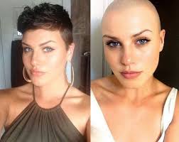 Opinions of this cut and color? #shorthaircutgirls #pixiehaircuts  #baldisbest
