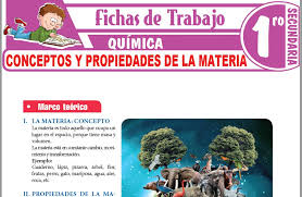 Aquí encontraras fichas de aritmética, álgebra y geometría para estudiantes de primero de secundaria, que contienen gran cantidad de ejercicios y fichas para imprimir es una pagina donde puedes descargar fichas de comunicación, ciencia y ambiente, personal social, razonamiento. Quimica Para Primero De Secundaria Fichas De Trabajo