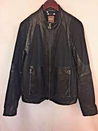 Hugo Boss Orange Men S Lamb Leather Jacket Biker Jacket Wind Stopper 42r Lamb Leather Jacket Leather Jacket Hugo Boss Orange