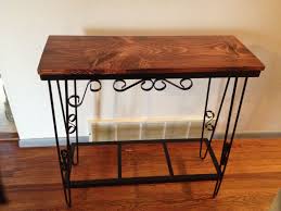 Entry Way Table Made From Fish Tank Stand Diy Entryway Table Fish Tank Coffee Table Wooden Console Table
