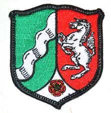 Zum führen des wappens berechtigt. Aufnaher Wappen Nordrhein Westfalen Grosse 5 5 X 6 3 Cm Aufnaeher4u Shop De