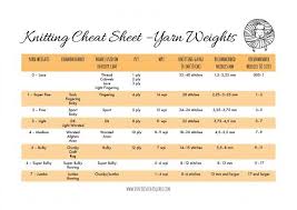 Yarn Weight Conversion Chart Knitting Knitting Needle
