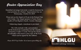 Maybe you would like to learn more about one of these? Pastor Appreciation Day Hannibal Lagrange University