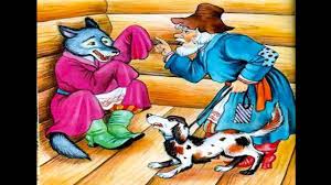 волк ночью думая залезть в овчарню попал на псарню Volk Na Psarne Ivan Andreevich Krylov