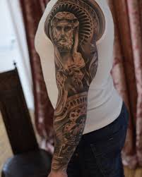 Religious sleeve tattoos can be admired for their size, complexity, beauty, and details. Religious Tattoo Sleeve Best Tattoo Ideas Gallery