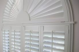 Window shades have great functionality. Arched Sunburst Poly Shutters From Direct Buy Blinds